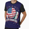 Three Nations Football Fans Graphic – Patriotic North America Sports T-Shirt by Basma Designs | Funny Shirts, Stickers & Mugs