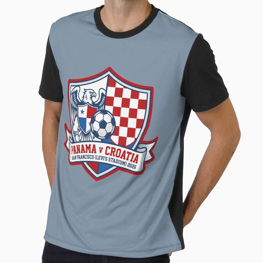 Panama Croatia Soccer Match 2026 Commemorative Sports Crest by Pride Emblem Prints