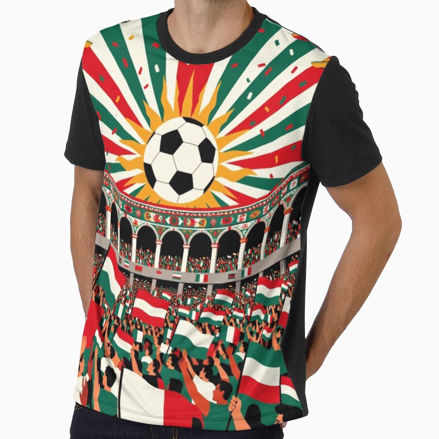 Mexico Soccer Celebration Stadium Crowd Art by Nexus Space