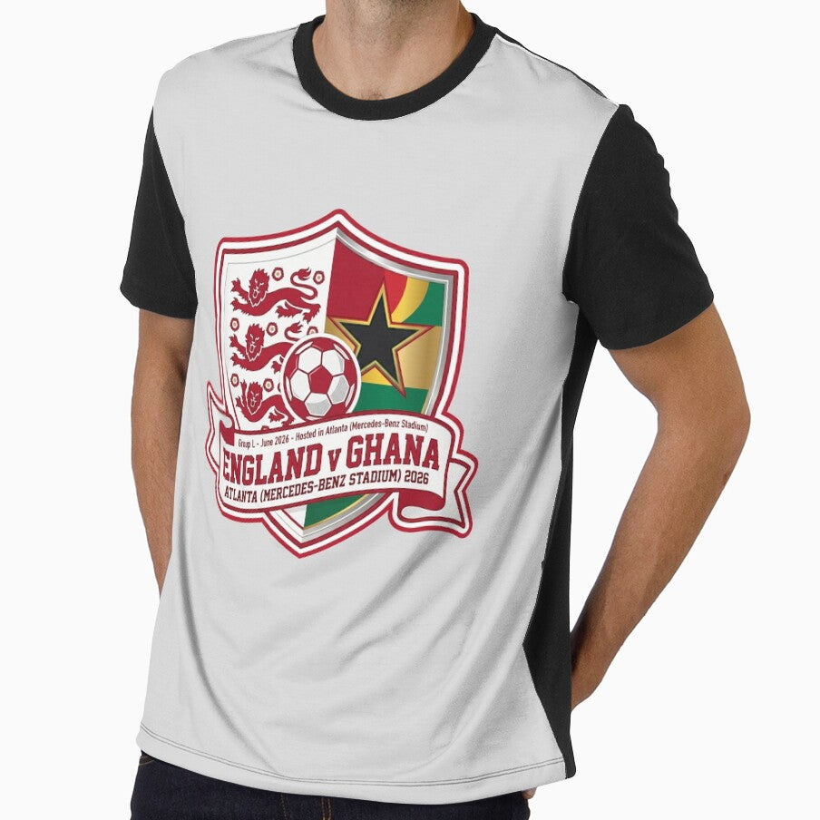 England vs Ghana Atlanta Soccer Match Commemorative Shield by Pride Emblem Prints