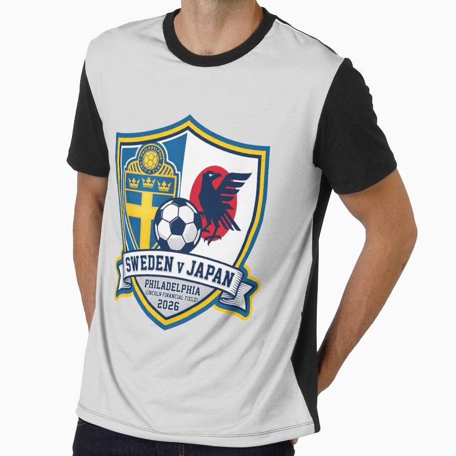 International Soccer Match Sweden vs Japan Philadelphia Crest by Pride Emblem Prints