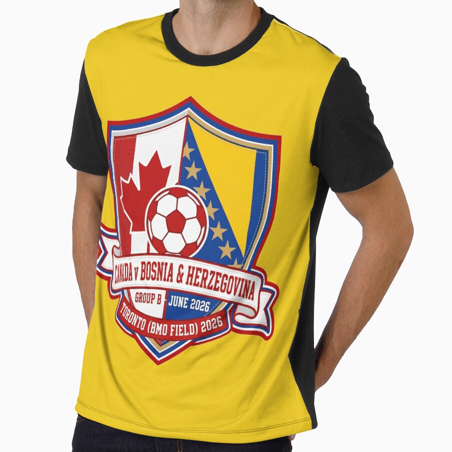 Canada Bosnia Soccer Match Toronto 2026 Crest by Pride Emblem Prints