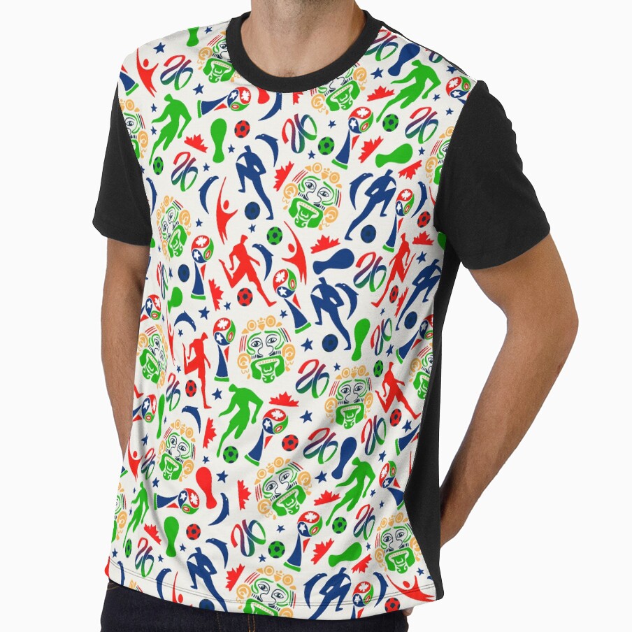 Mexican-Inspired World Cup 2026 Soccer Pattern by Retro Street Studios