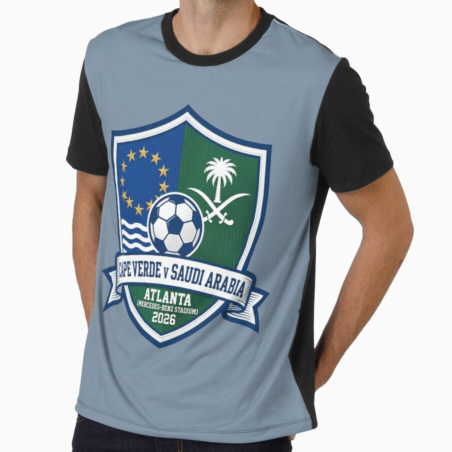 International Soccer Match Crest Cape Verde Saudi Arabia Atlanta by Pride Emblem Prints