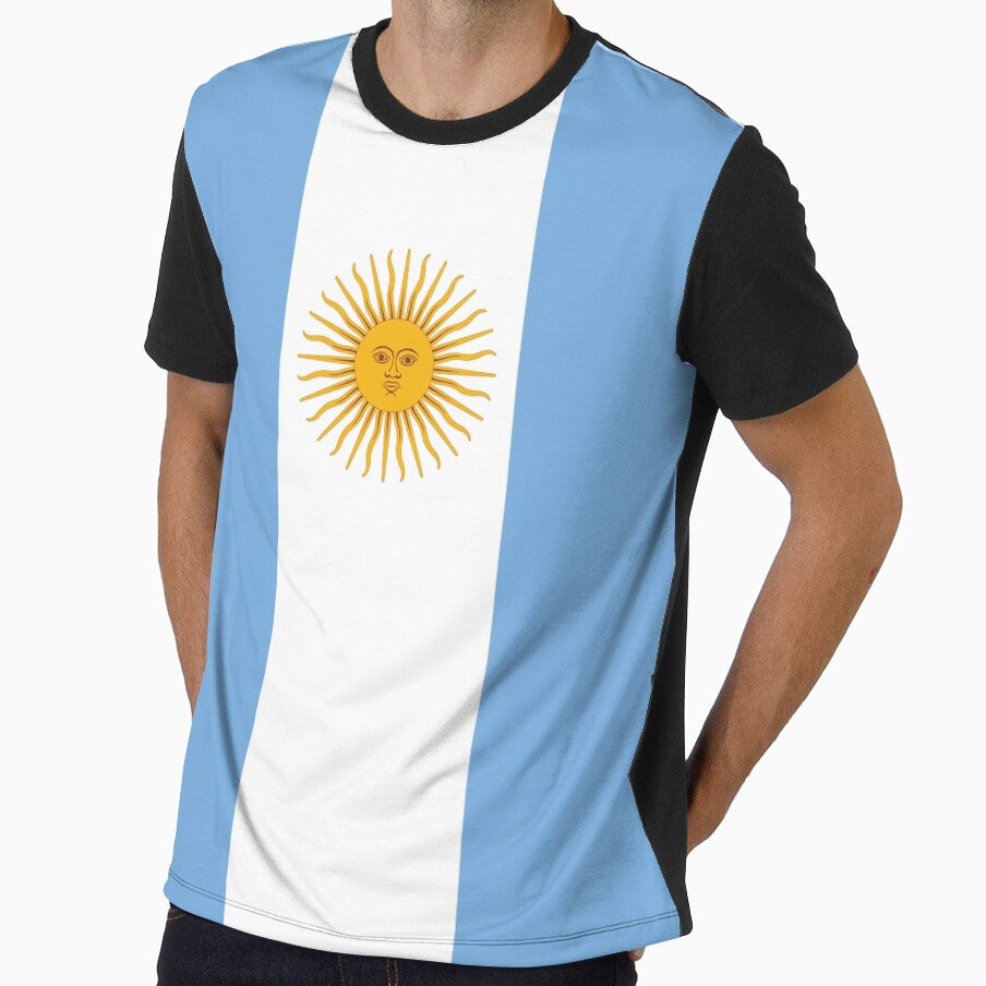 Argentina Flag Vertical Design - Celebrate Your Argentine Heritage by ramiro