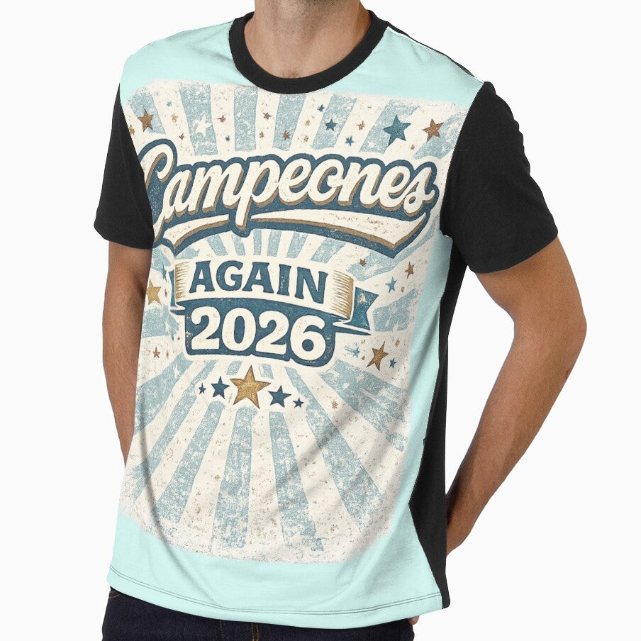 Campeones Again 2026 Retro Vintage Football Champions Soccer Fan Design by irfanshikh