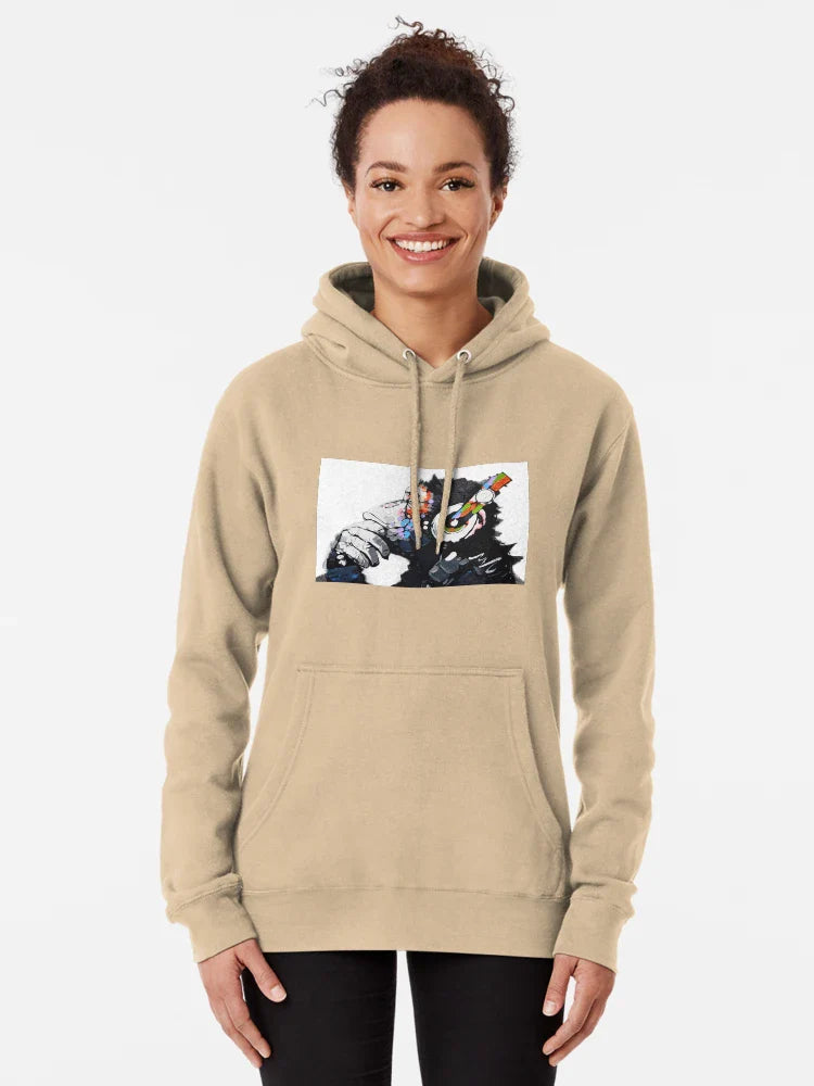 Banksy DJ Monkey Thinker with Headphones White Classic T-Shirt