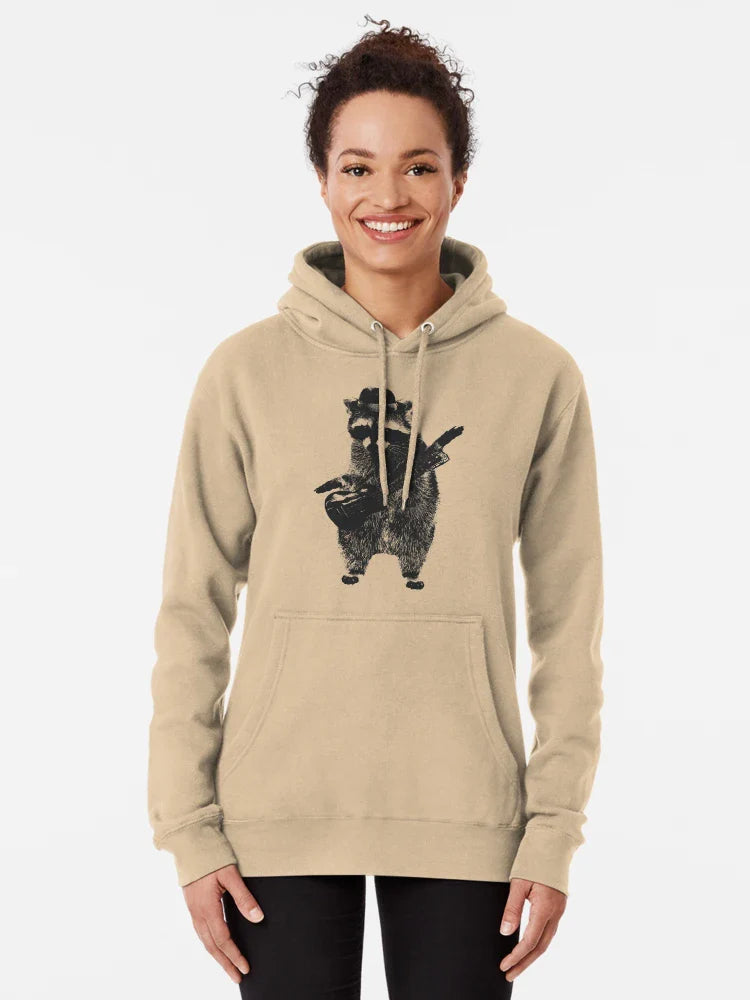 Raccoon wielding ukulele Classic T-Shirt