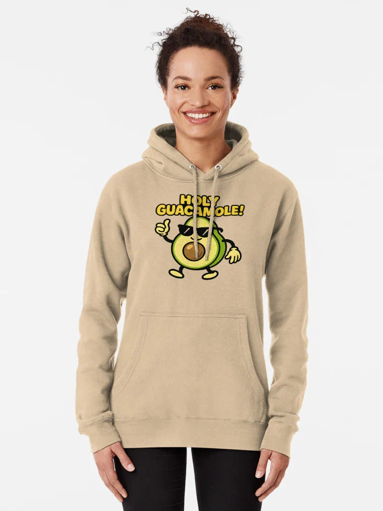 Holy Guacamole Pun T-Shirt - Avocado Cartoon with Sunglasses Art Classic T-Shirt