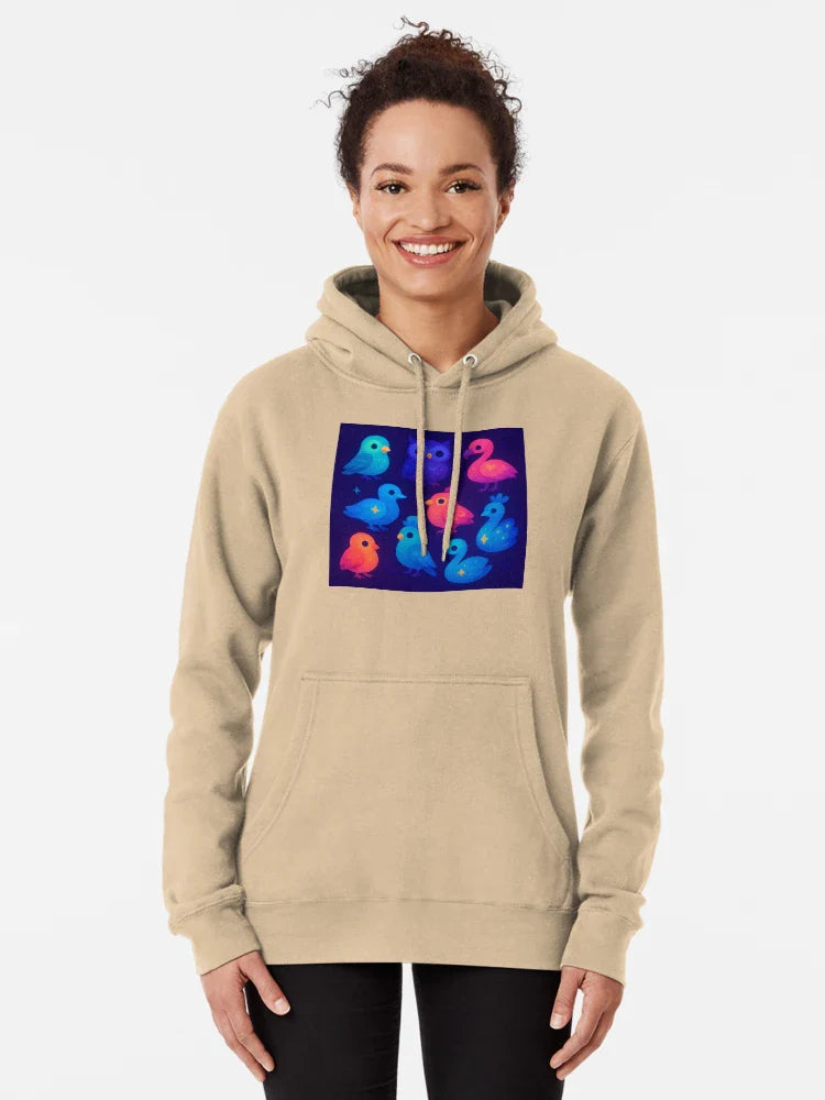 Neon Birds - Fantasy Glowing Bird Collection in Kawaii Style Classic T-Shirt