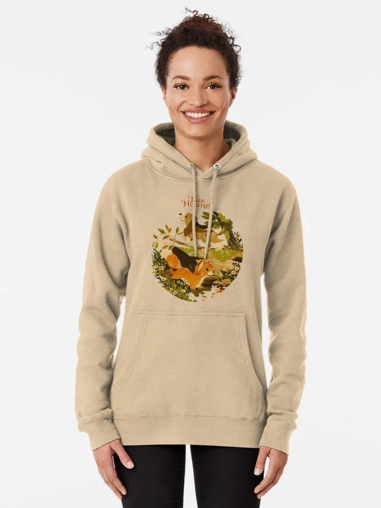 Cartoon fox and hound cute merch Classic T-Shirt