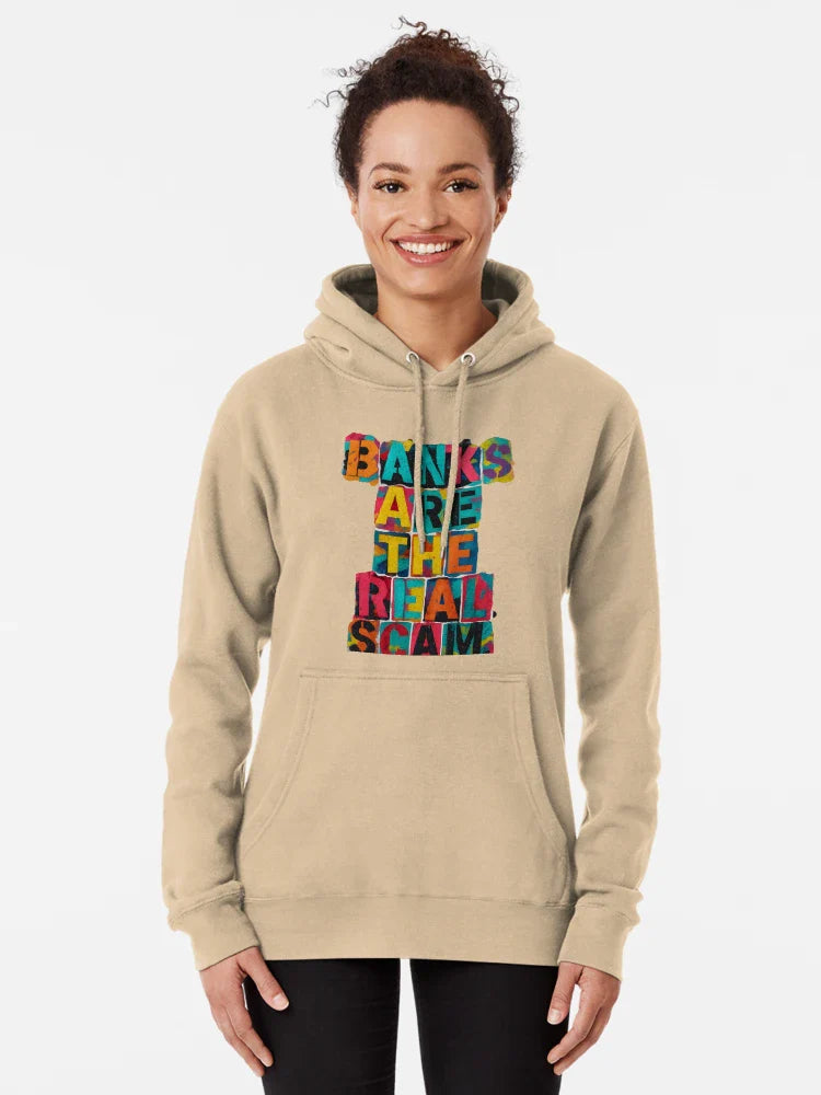 Banks Are the Real Scam – Colorful Graffiti Block Art Classic T-Shirt