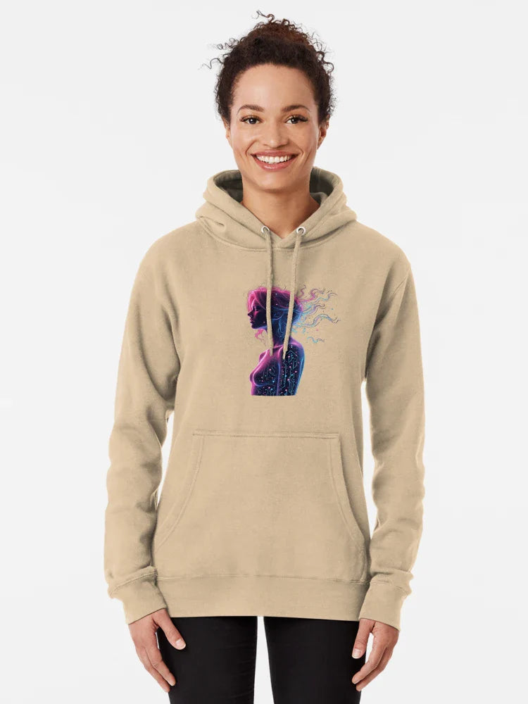 Cyber Goddess – Neon Circuit Empress Classic T-Shirt