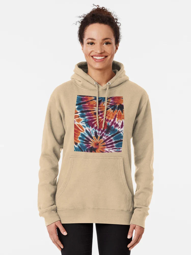 Beautiful Spiral Dye Orange and Blue tie dye - colorful or playful tie-dye print Classic T-Shirt