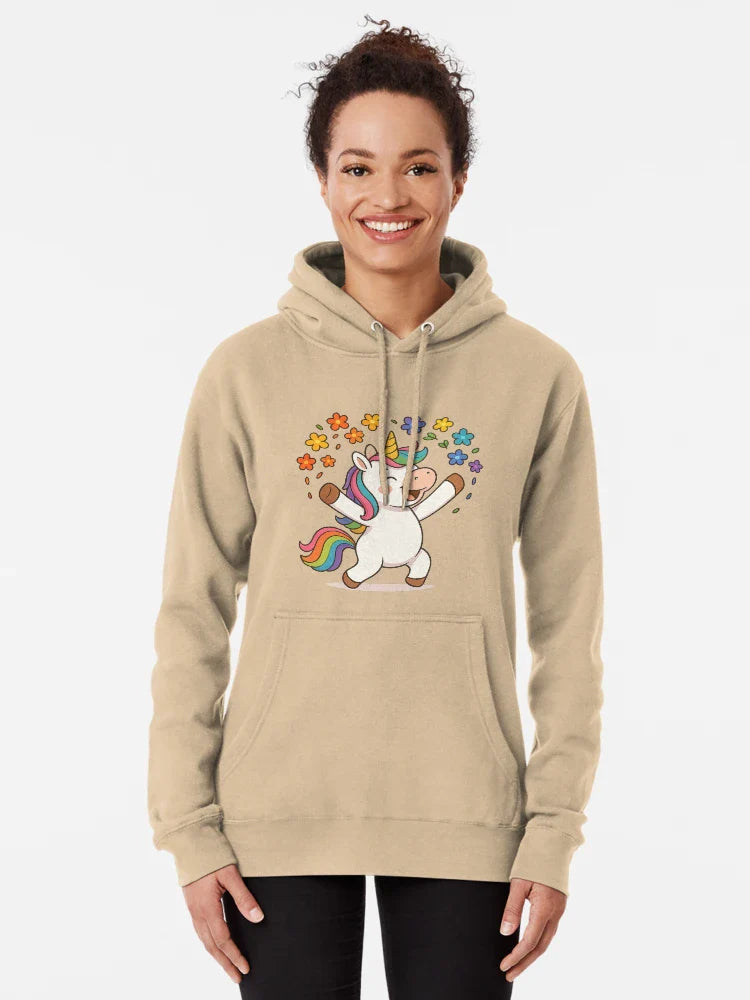Joyful Unicorn’s Rainbow Flower Celebration Classic T-Shirt
