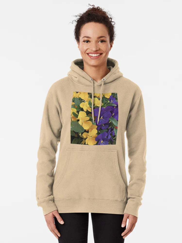 Two-Tone Pansies â€“ Yellow and Purple Floral by Petalography Classic T-Shirt