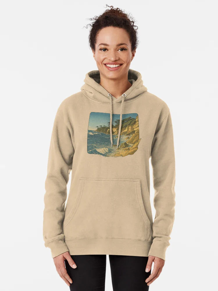 Cliffside Coastline Art | Vintage Coastal View - Rugged Nature Classic T-Shirt