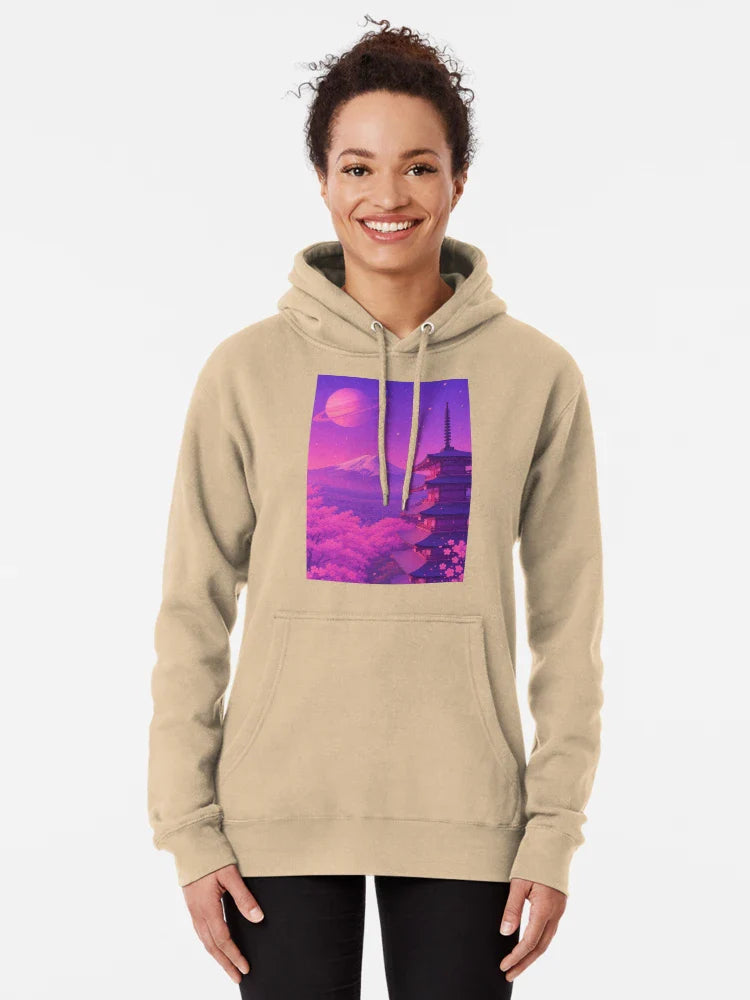 Mount Fuji Japan Saturn Aesthetic Classic T-Shirt