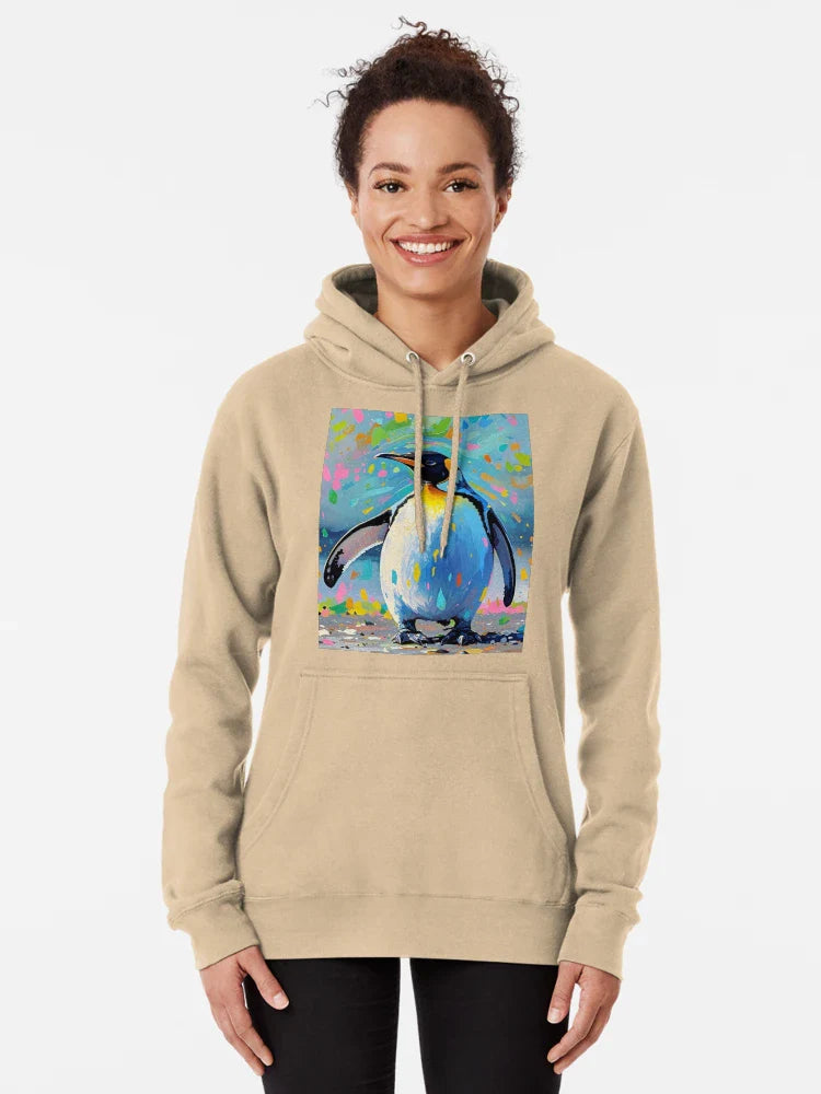 Rainbow Penguin In A Splash Of Color Classic T-Shirt