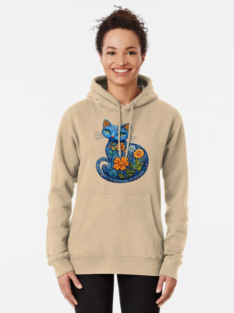 Cat With Flowers Classic T-Shirt