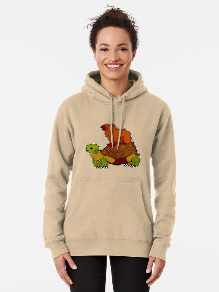 Capybara on turtle Classic T-Shirt