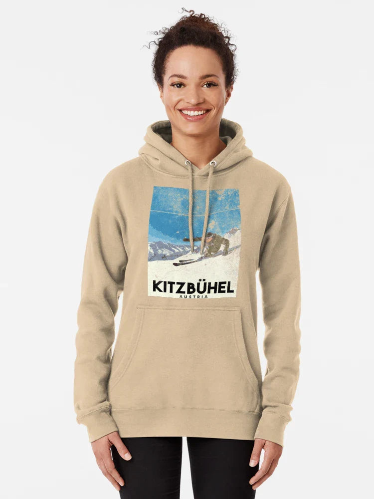 Ski Kitzbühel Austria (eroded) Classic T-Shirt