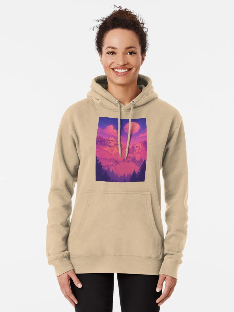 Mount Rushmore Surreal Retro Aesthetic Classic T-Shirt