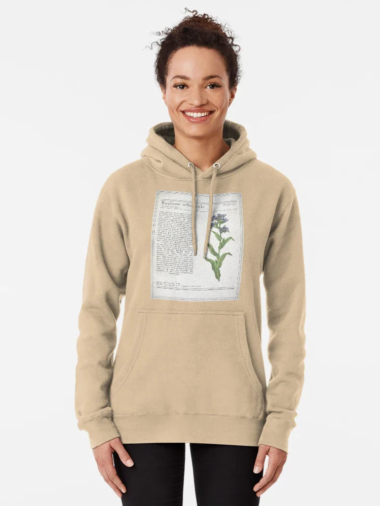 French Vintage Botanical Bugloss Illustration Classic T-Shirt