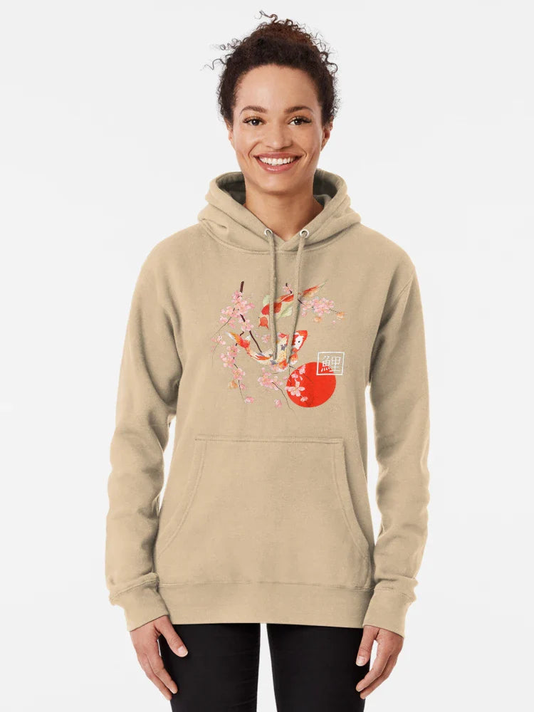 Cherry Blossom Koi Carp Fish Japanese Sakura  Classic T-Shirt