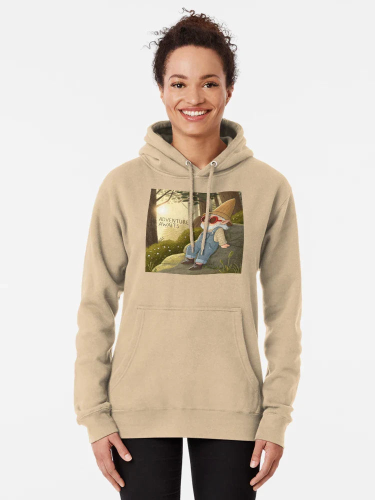 Adventure Awaits – Whimsical Gnome in Forest Light Classic T-Shirt