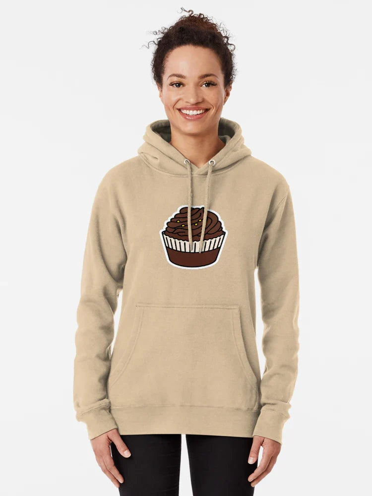 Chocolate Cupcake Sticker – Cute Dessert Illustration Classic T-Shirt