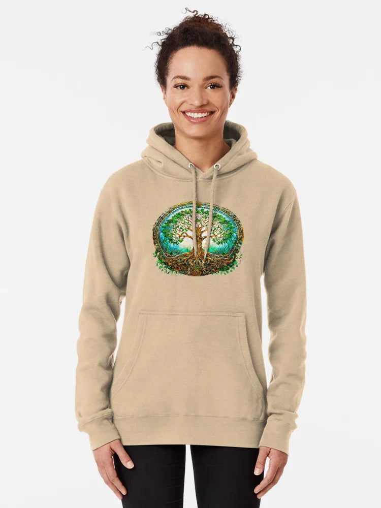 Celtic Tree of Life in Green and Brown Classic T-Shirt