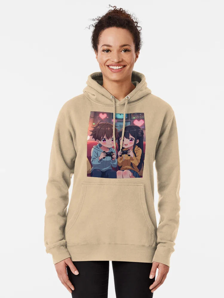 Anime Gamer Couple - Love & Videogames Style	 Classic T-Shirt