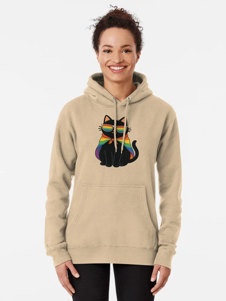 Pride Cat Cool Rainbow Cat Classic T-Shirt