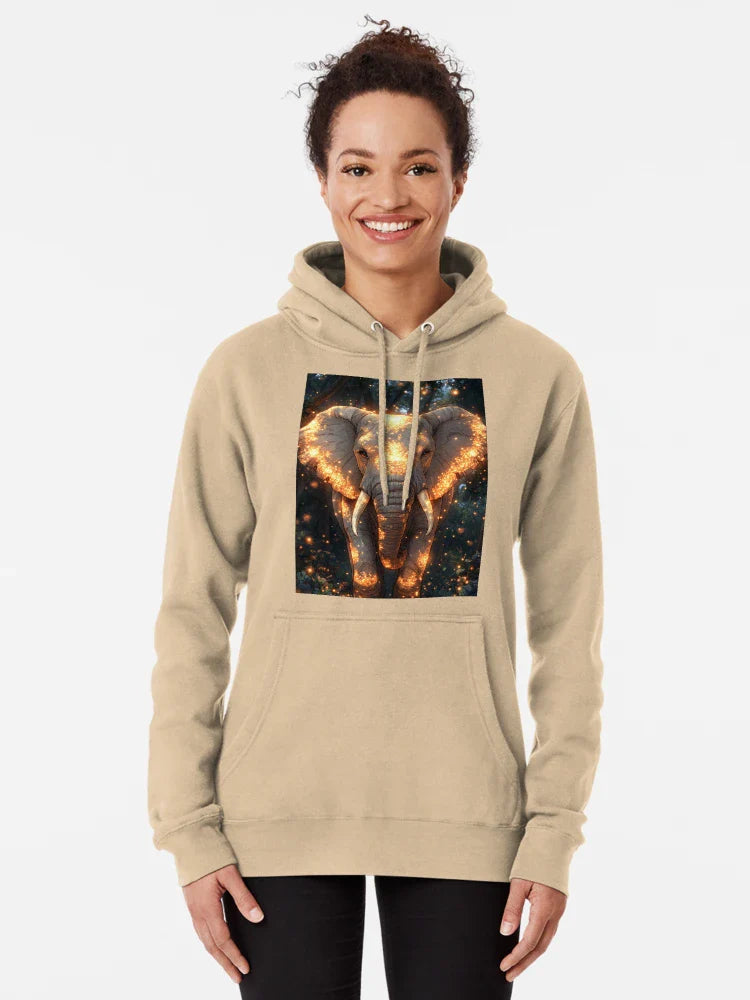 Glowing Elephant Enchanted Forest Radiant Golden Sparks Classic T-Shirt