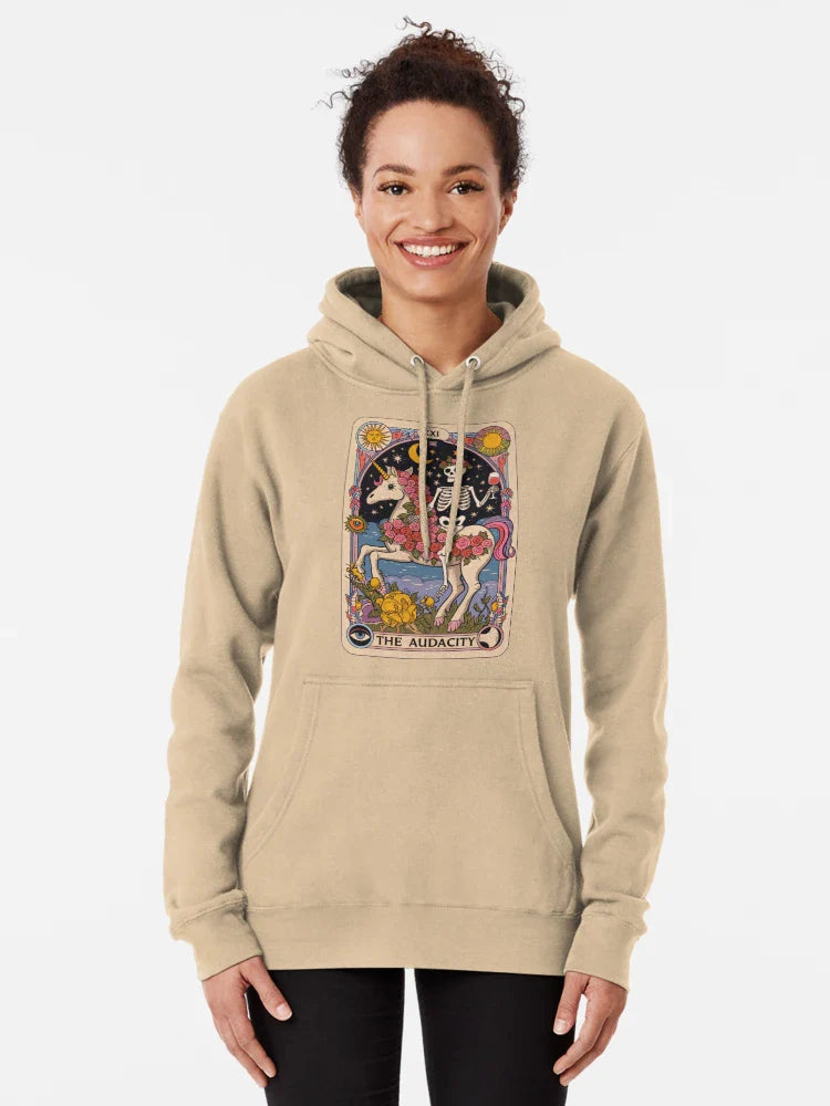 The Audacity – Skeleton on Unicorn Tarot Design Classic T-Shirt