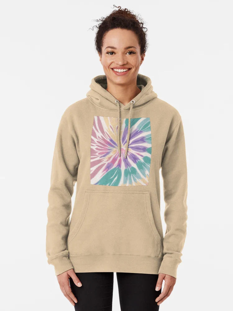 Beautiful Dye with Purple, Yellow, Coral, pink and sea green tie dye - colorful or playful tie-dye print Classic T-Shirt