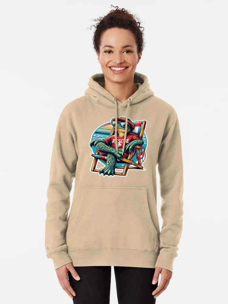 Summer Lifeguard Turtle – Cool Vintage Illustration Classic T-Shirt