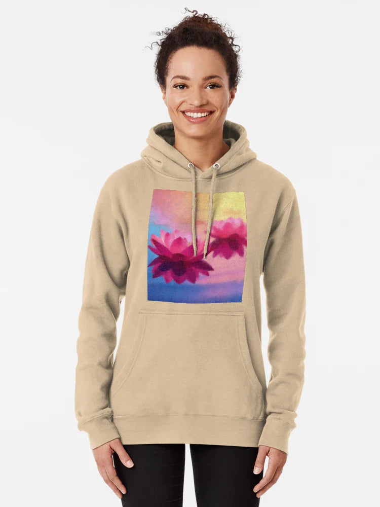 Colorful Abstract Lotus Flowers Classic T-Shirt
