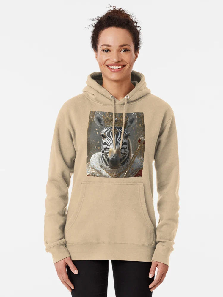 Anime Royal Zebra King Crowned Gold Regal Elegance Wild Majesty Classic T-Shirt
