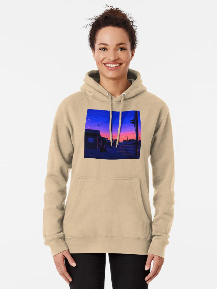 Lofi Anime Nostalgic Sunset America Classic T-Shirt