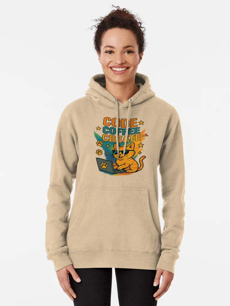 Code Coffee Create – Cool Cat Programmer Art Classic T-Shirt