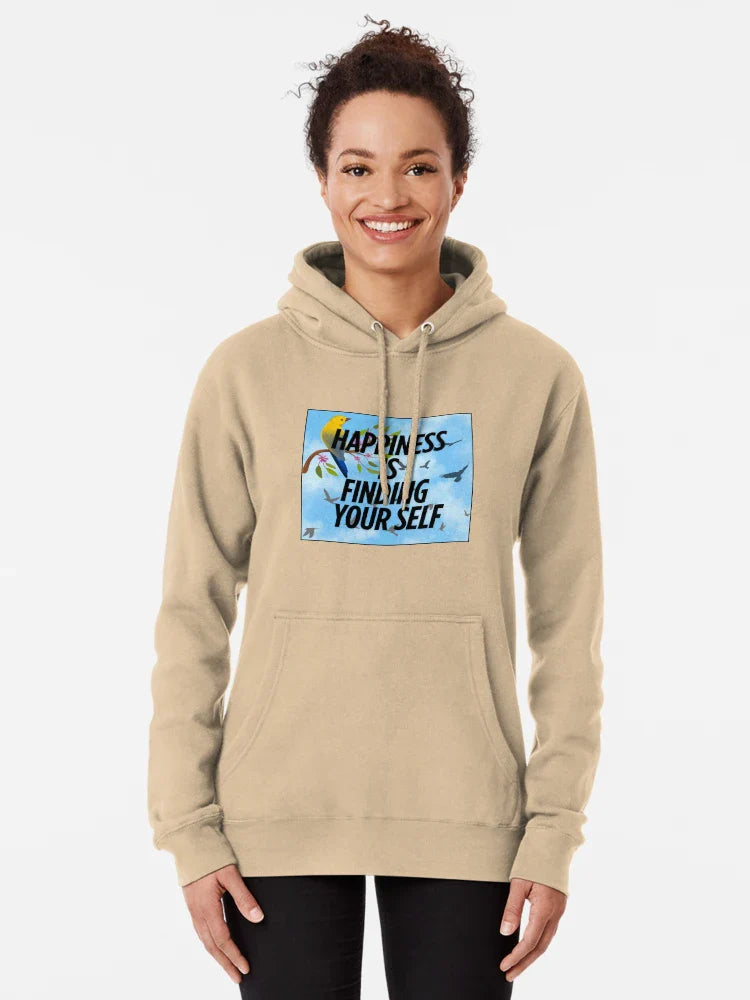 Happiness Is Finding Yourself - Motivational Bird Quote Design Classic T-Shirt