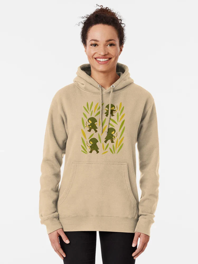 Discreet mini archers in the forest - Collage-style craft motif Classic T-Shirt