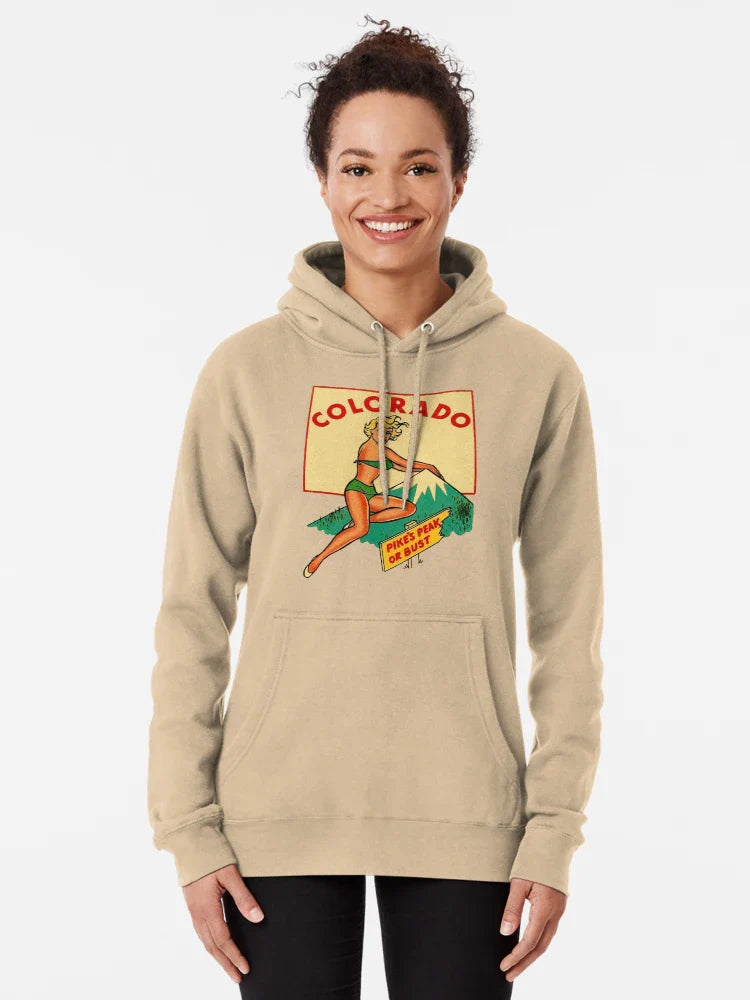 Colorado Pinup Pikes Peak Vintage Travel Decal Classic T-Shirt