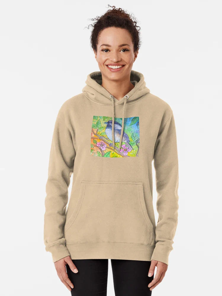 Chickadee Bird In a Tree in Springtime Classic T-Shirt