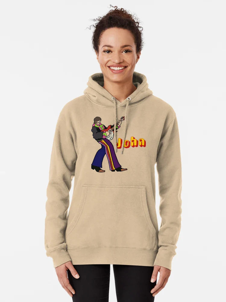 John Lennon Yellow Submarine character plays guitar in Pepperland  Classic T-Shirt