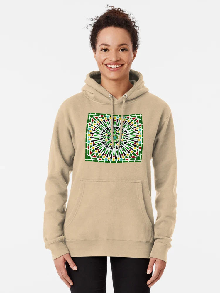 Double Sun Mosaic Forming Owl-Eye Geometry Classic T-Shirt