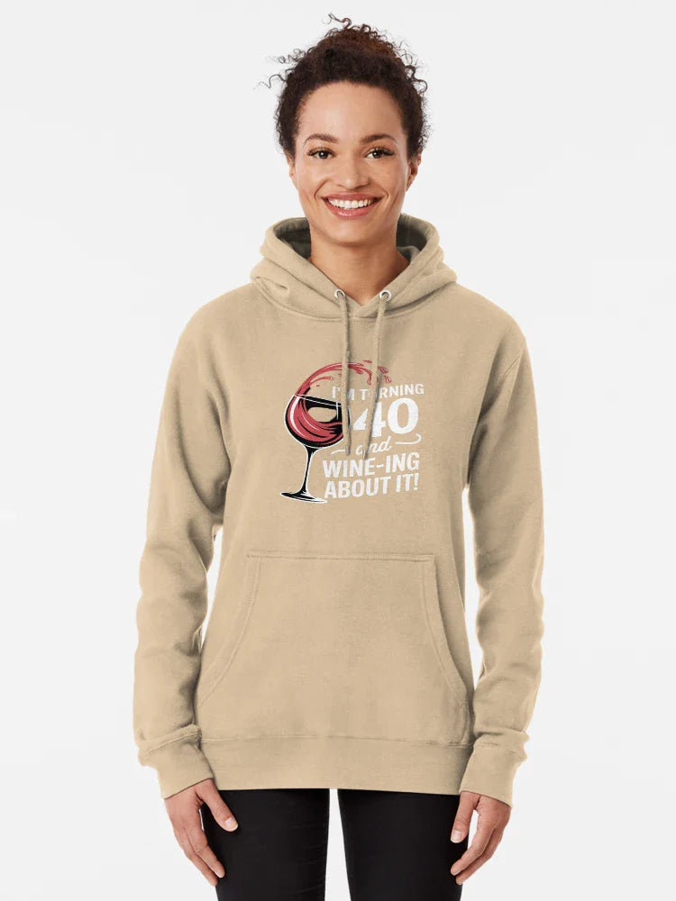 40th Birthday Turning 40 And Wine Ing About It Funny Wine Classic T-Shirt