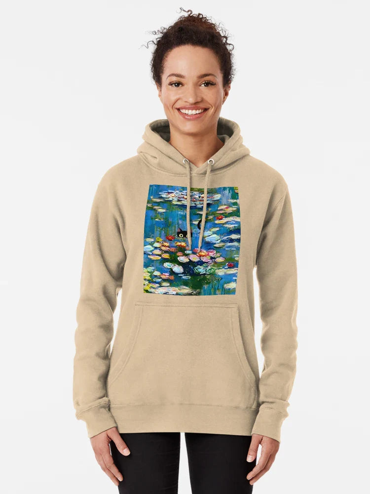 Monet Water Lilies | Monet Waterlily Cat Prints  Classic T-Shirt
